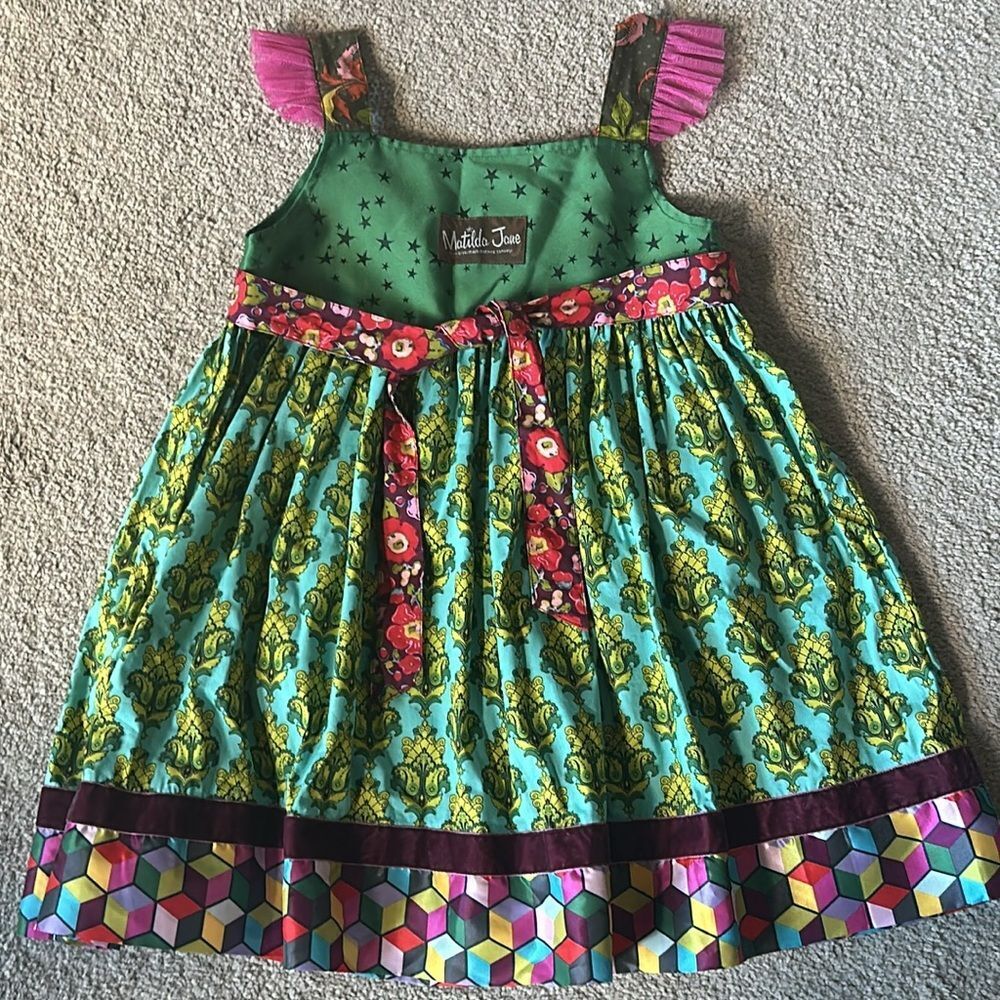 Matilda Jane Paint by Numbers Sledding Apron Dress! - Picture 4 of 16